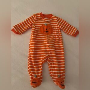 Carter's Fleece Pumpkin Pajamas